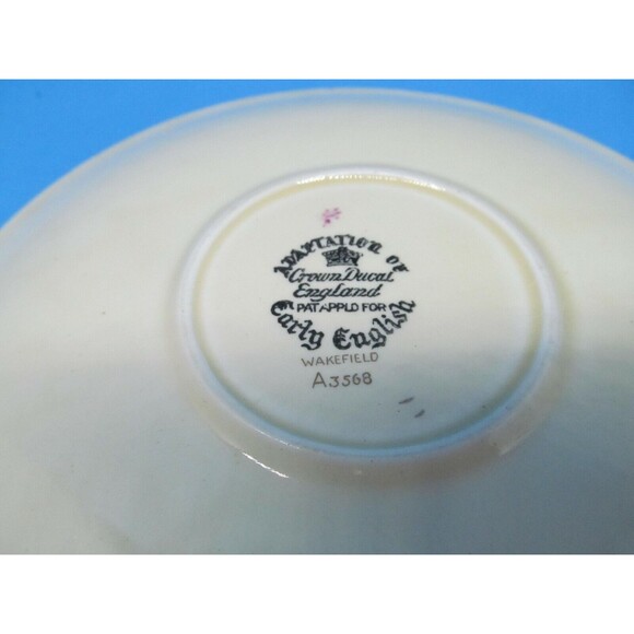 Crown Ducal England Adaptation Early English Double Handled Soup Bowl Underplate - Picture 6 of 8